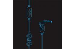 China Computer Game LED Luminous 105dB Wired Gaming Headphone supplier