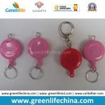 Pink/Red Lovely Retractable Key Reel Holder Custom Accessory for sale
