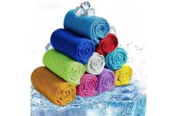 China Custom Logo Microfiber Cooling Towel Refreshing Sports Ice Cool Towel supplier