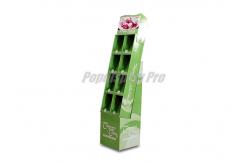 China 8 Pockets Recyclable Cardboard Floor Display Stands Beautiful Easy Assembly supplier