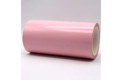 China 1Mil High Temperature Adhesive Label Material Matte Red Permanent Adhesive Polyimide With Glassine supplier
