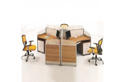 China Modern Modular MDF Office Workstation Furniture For 4 Person supplier