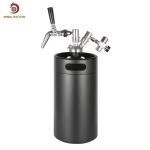 Stainless Steel 304 Ball Lock Mini Keg , 5L Mini Draft Beer Keg Dispenser