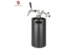 China Stainless Steel 304 Ball Lock Mini Keg , 5L Mini Draft Beer Keg Dispenser supplier