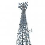 60 Foot Tubular Steel Tower Self Standing Antenna for sale