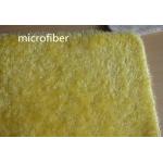40 * 60 Cm Yellow Beautiful Microfiber Dust Mop Fleece Bathroom Anti - Skid Rubber Mat for sale