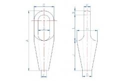 China 1-1/8 Wire Rope End Stop , Closed Spelter Socket supplier