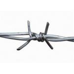 Dia 2.5mm Hot Dip Galvanized Barbed Wire With 4 Points