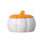 Ceramic Jars Cute Pumpkin Jar for Candy Snacks for sale