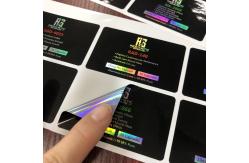 China PMS Color Hologram Laser Glass vial Vial Labels supplier