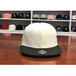 Unisex Wool Acrylic Snapback Flat Brim Cap Adjustable Plastic Back Closure for sale