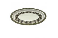 China Household Deep Oval Melamine Soup Plate 18 Tasteless Durable supplier