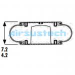 High Shock Absorption Goodyear Air Spring 1B12-306 578-91-3-301 Single Bellow Air Lift Bag for sale