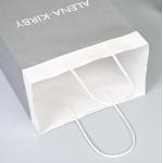 120gsm Recycled Durable White Paper Bags With Twisted Handles