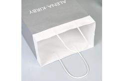 China 120gsm Recycled Durable White Paper Bags With Twisted Handles supplier