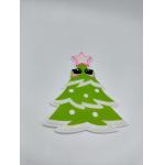 PVC Logo Label Stickers Christmas Tree Decoration Label For Pull Rod Box for sale
