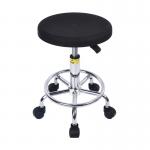Industrial Pu Soft Lab Swivel Laboratory Lift Esd Safe Chairs With Chrome Footrest for sale