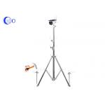 Manual Lifting Tripod Telescopic Mast Pole For PTZ Camera