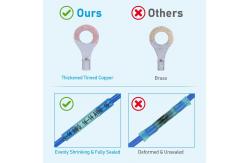 China Durable Plastic Heat Shrink Wire Connectors , Multipurpose Insulated Wire Terminals 540pcs supplier