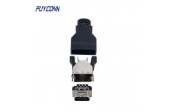 China 1.27mm SCSI 14 Pin Mini D Ribbon Connector Male Solder Servo supplier