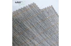 China Hair Polyester Mixed Light Woven Hair Interlining Canvas Fabric For Suit supplier