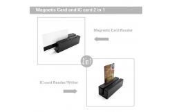 China 1/2/3 tracks Smart Card Reader Writer 100mW Usb Magnetic Card Reader supplier