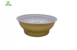 China 2 Piece Can Food Soup Packaging Round Bowl Shape with White Oil Inner supplier