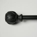 2m Black Nickel Adjustable Bay Window Curtain Rods