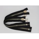 Gold Euro Teeth 36 Inch Heavy Duty Metal Zippers 10 # 12 # For Luggage / Shoes for sale