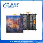 High Brightness P3.91 500*500mm Waterproof Outdoor Transparent Led Display Cabinet for sale