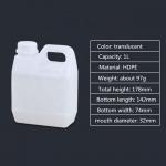 Food Grade Custom Bucket 1L 5 Liter Plastic Jerry Can for Chemical for sale