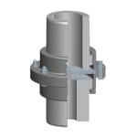 Vertical Axis Rigid Industrial Shaft Couplings Drum Shape WGC Type Customized for sale