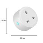 British Standard Mobile Phone Timer Switch Socket , Remote Control WIFI Smart Socket