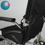 Easy Portability Aluminium Folding Wheelchair For Elderly Traval for sale