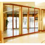 Aluminum Frameless Operable Sliding Glass Partition Wall 12mm Thickness for sale