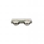 Iron Shell Push Pull Wheel Sliding Glass Cabinet Rollers Low Noise Operation