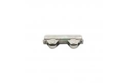 China Iron Shell Push Pull Wheel Sliding Glass Cabinet Rollers Low Noise Operation supplier