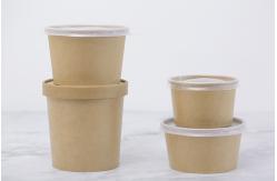 China Disposable custom printing salad paper bowl with lid for takeaway supplier