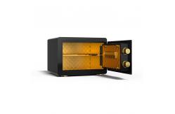 China 11kg Dual Alarm Home Safe Box Biometric Fingerprint Lock With Glossy Surface Treatment supplier