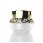Luxury Gold Empty Face Cream Jars Acrylic 30g 50g PMMA For Cosmetic for sale