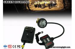 China 28000 Lux 3W IP68 Waterproof Mining Cap Lights with Warning Light Battery Box supplier