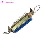 Centronic Straight Angle Receptacle 50 Pin Female PCB Connector with clips Certified UL for sale