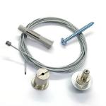 SGS Wall Mounted Steel Wire Suspension Kit Cable Loop Clamp For Lighting for sale