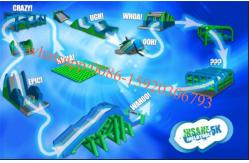 China largest inflatable obstacle course inflatable 5k hung-ho run supplier