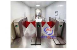 China SUS304 Esd Flap Turnstile Intelligent Pedestrian Path Control Barrier Gate supplier