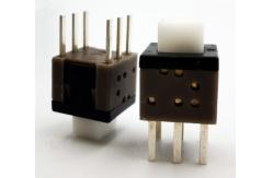 China IP65 SMD Self Locking Push Button 6 Pin DIP Switch 5.8x5.8 supplier