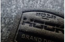 China 3D Snow Suit Micro Fiber Woven Clothing Labels Embossed Patches supplier