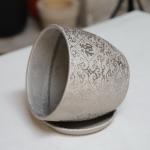 Customized Round Ceramic Pots Wide Selection Drainage Included for sale