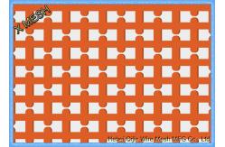 China Orange Polyurethane Self Cleaning Screen Mesh High Wear Resistance For Metallurgy supplier