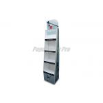 4 Shelf Cardboard Pop Point Of Purchase Displays 10 Hooks Simple Structure